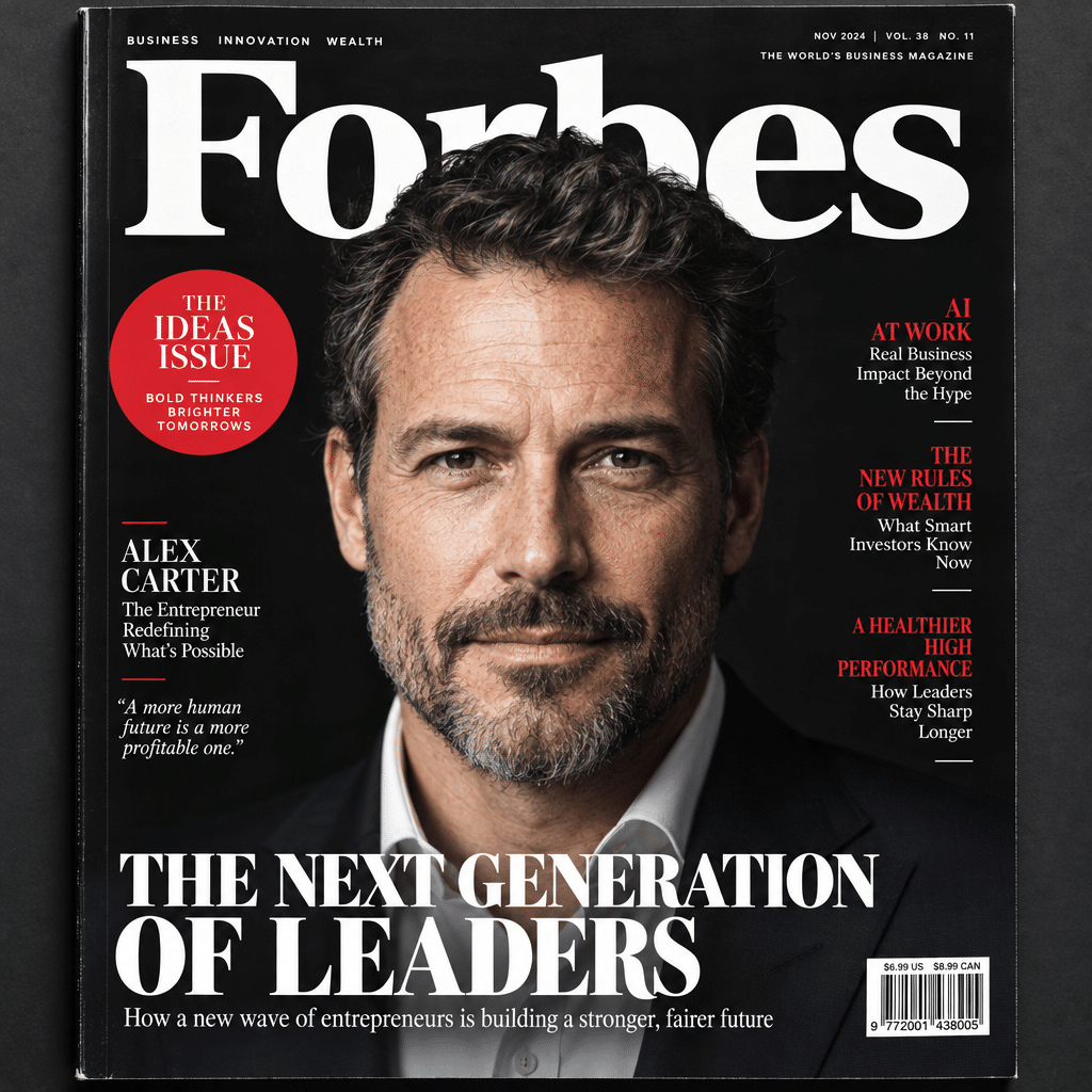 Magazine cover feature